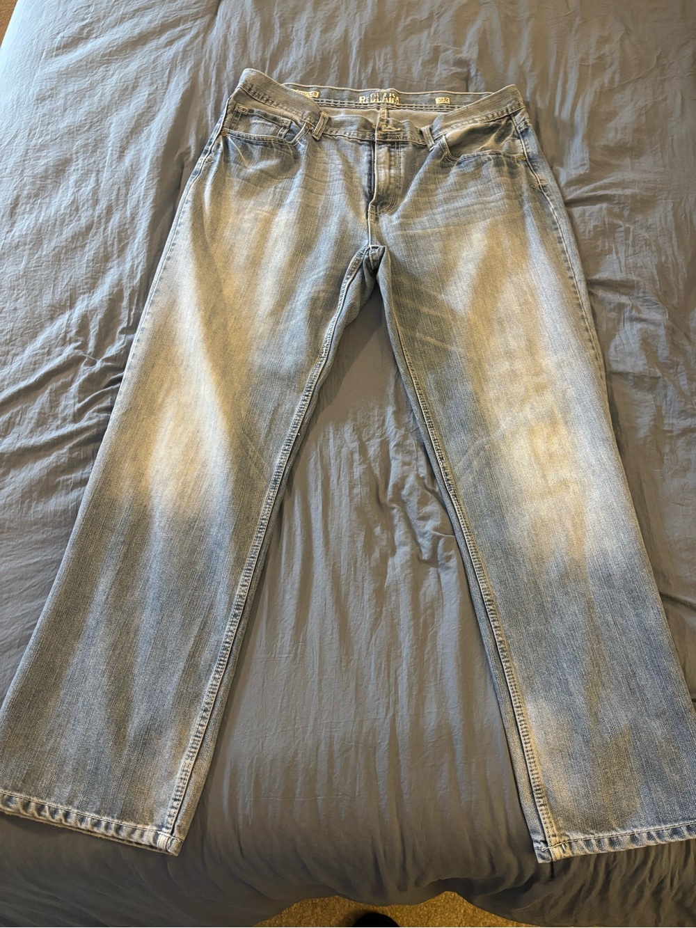 Men's Light Wash Bootcut Jeans